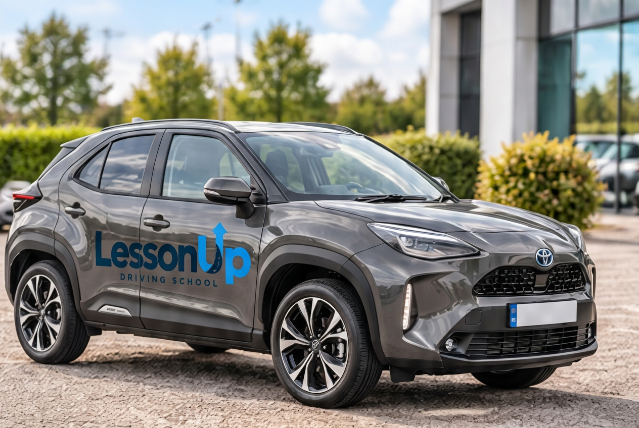 LessonUp Driving School branded automatic car